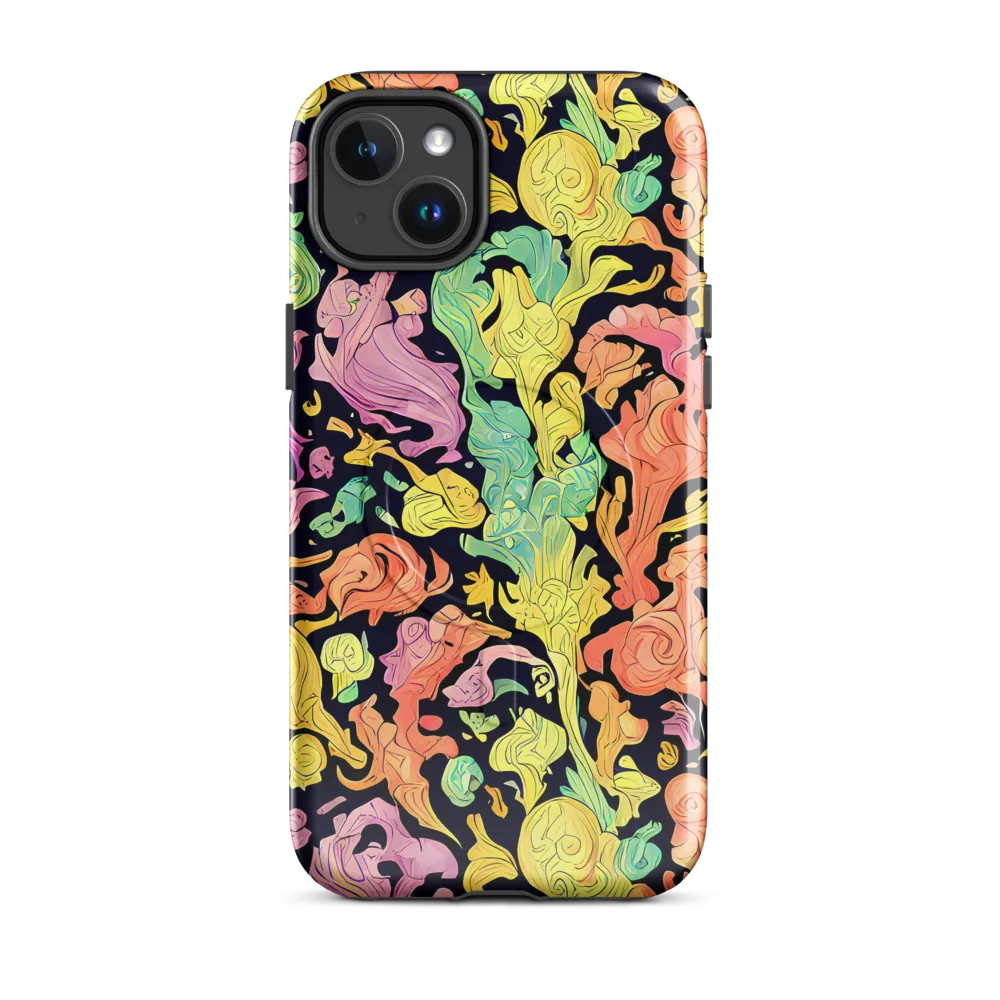 Chromatic Bloom on MagSafe Tough Case for iPhone® — Front