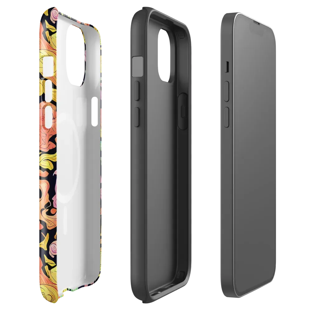 Chromatic Bloom on MagSafe Tough Case for iPhone® — Front