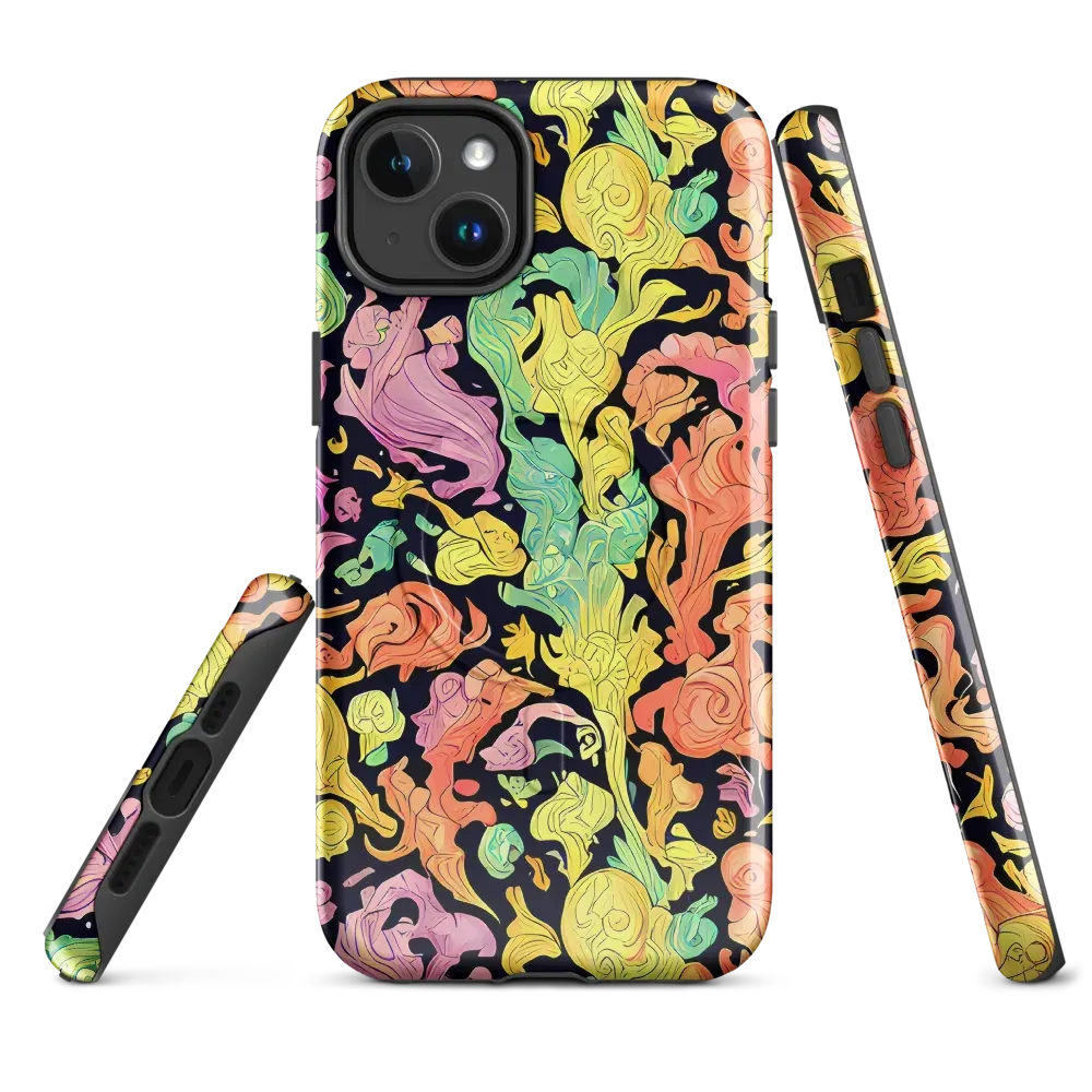 Chromatic Bloom on MagSafe Tough Case for iPhone® — Front