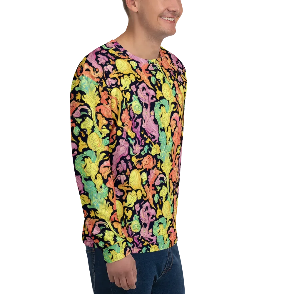 Chromatic Bloom on Sweatshirt — Right Front