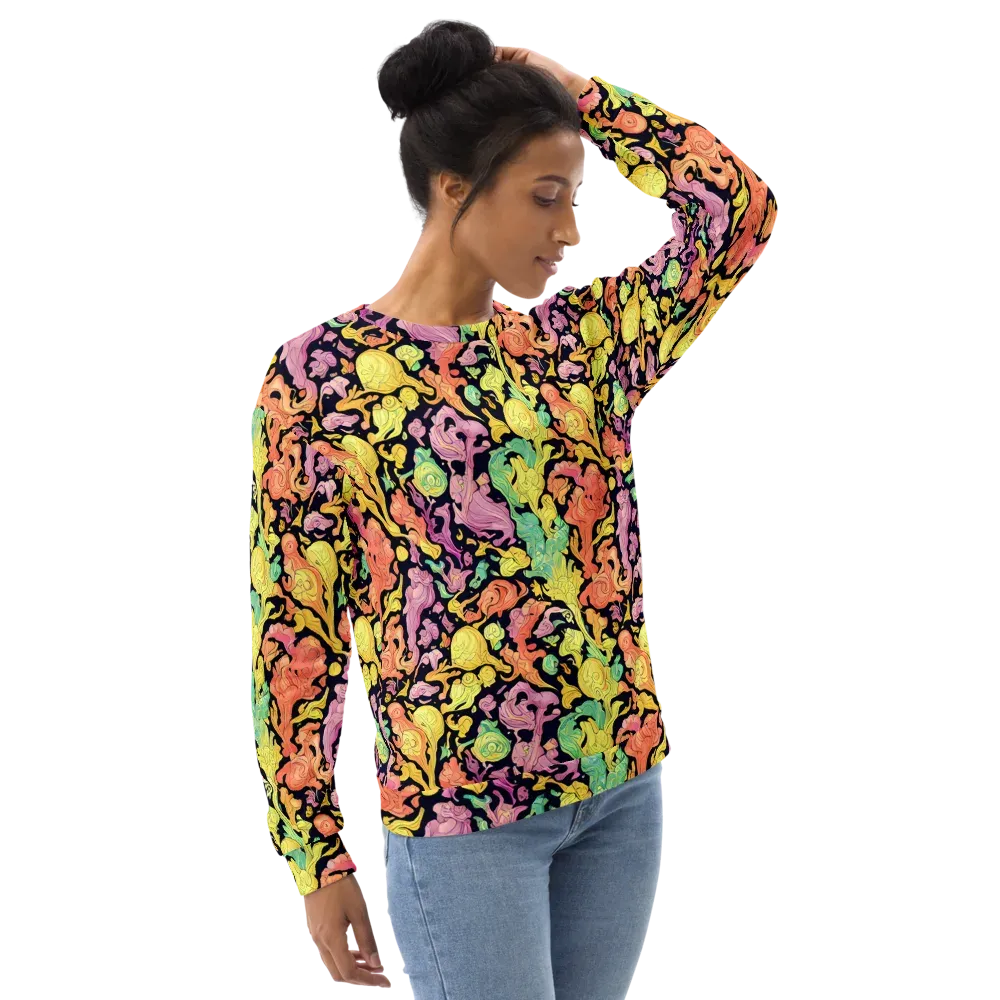 Chromatic Bloom on Sweatshirt — Right Front