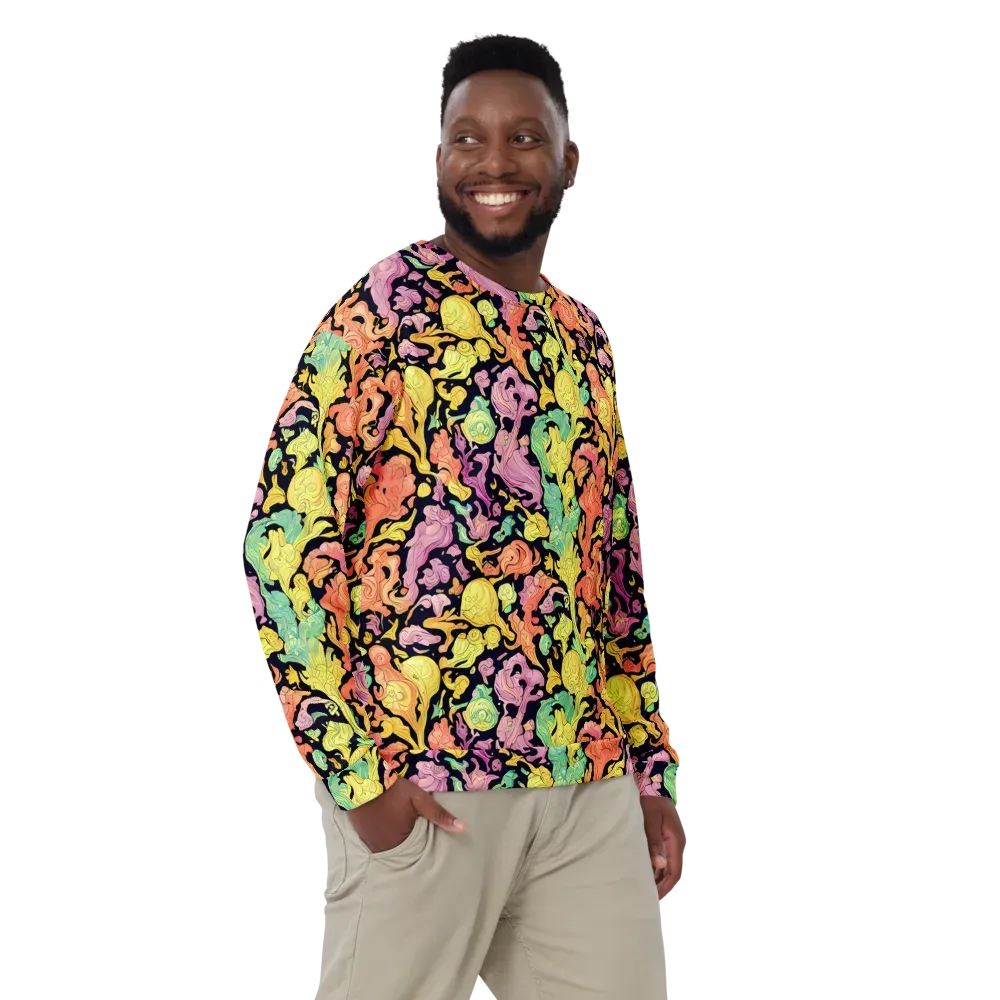 Chromatic Bloom on Sweatshirt — Front