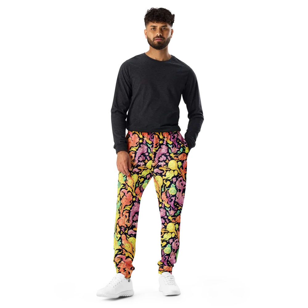 Chromatic Bloom on Men's Joggers — Front