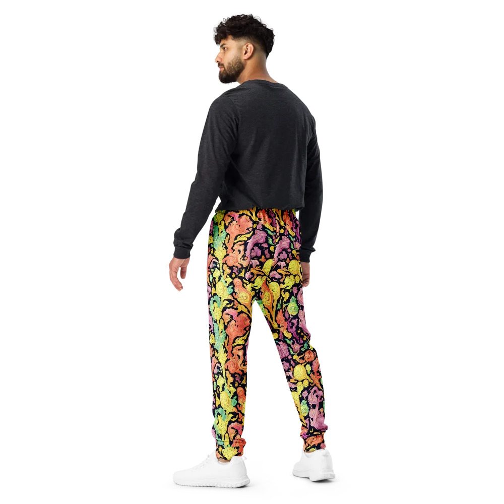 Chromatic Bloom on Men's Joggers — Back