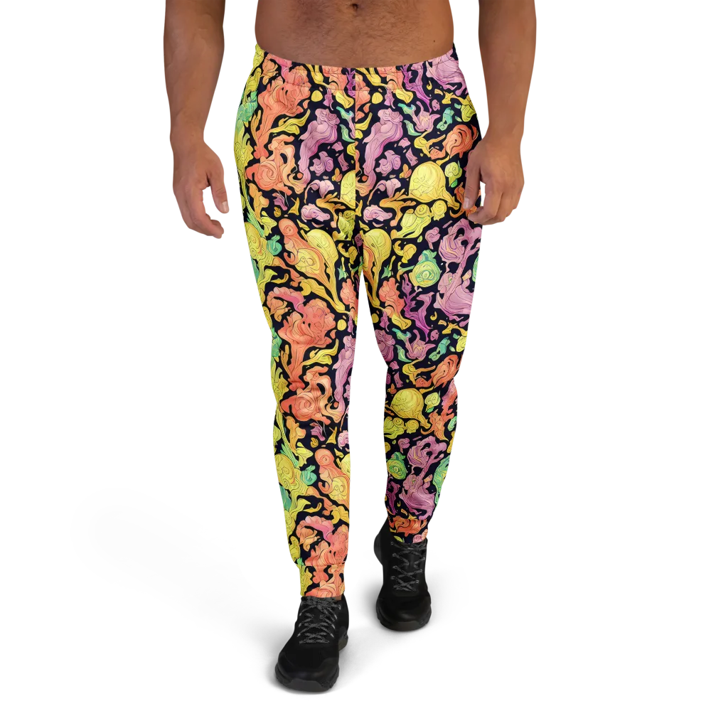 Chromatic Bloom on Men's Joggers — Front