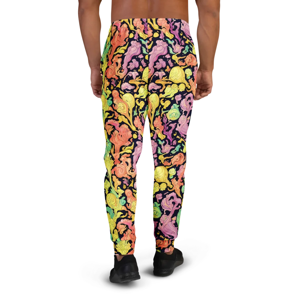 Chromatic Bloom on Men's Joggers — Back