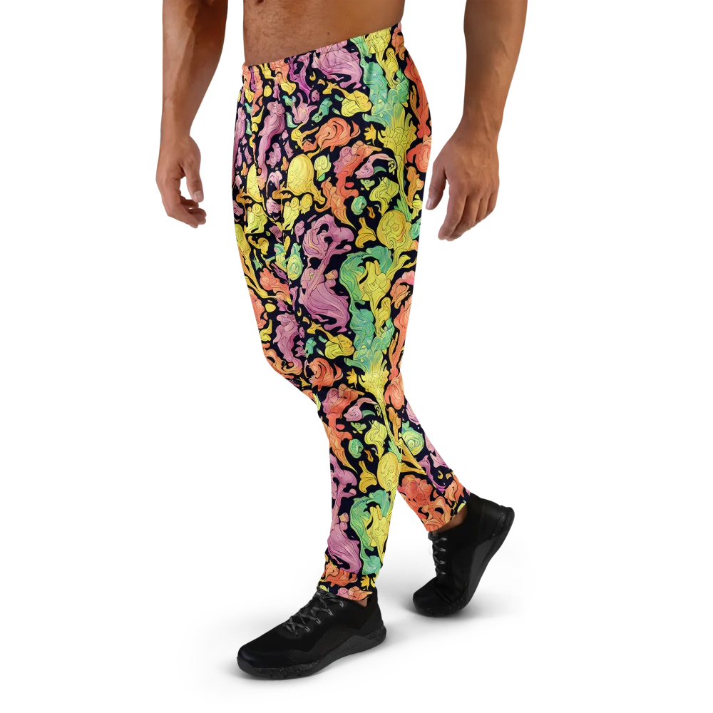 Chromatic Bloom on Men's Joggers — Left