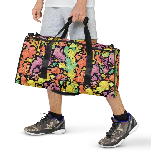 Chromatic Bloom on a Duffle Bag