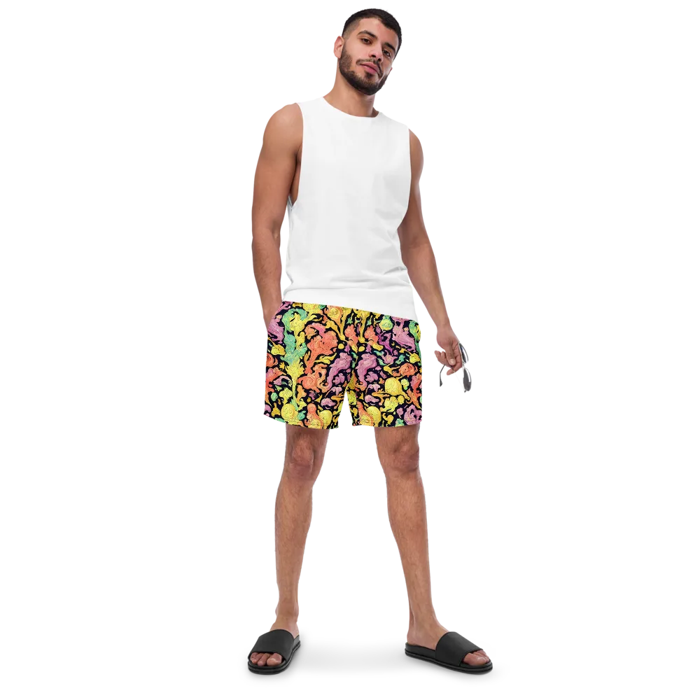 Chromatic Bloom on Swim Trunks — Front