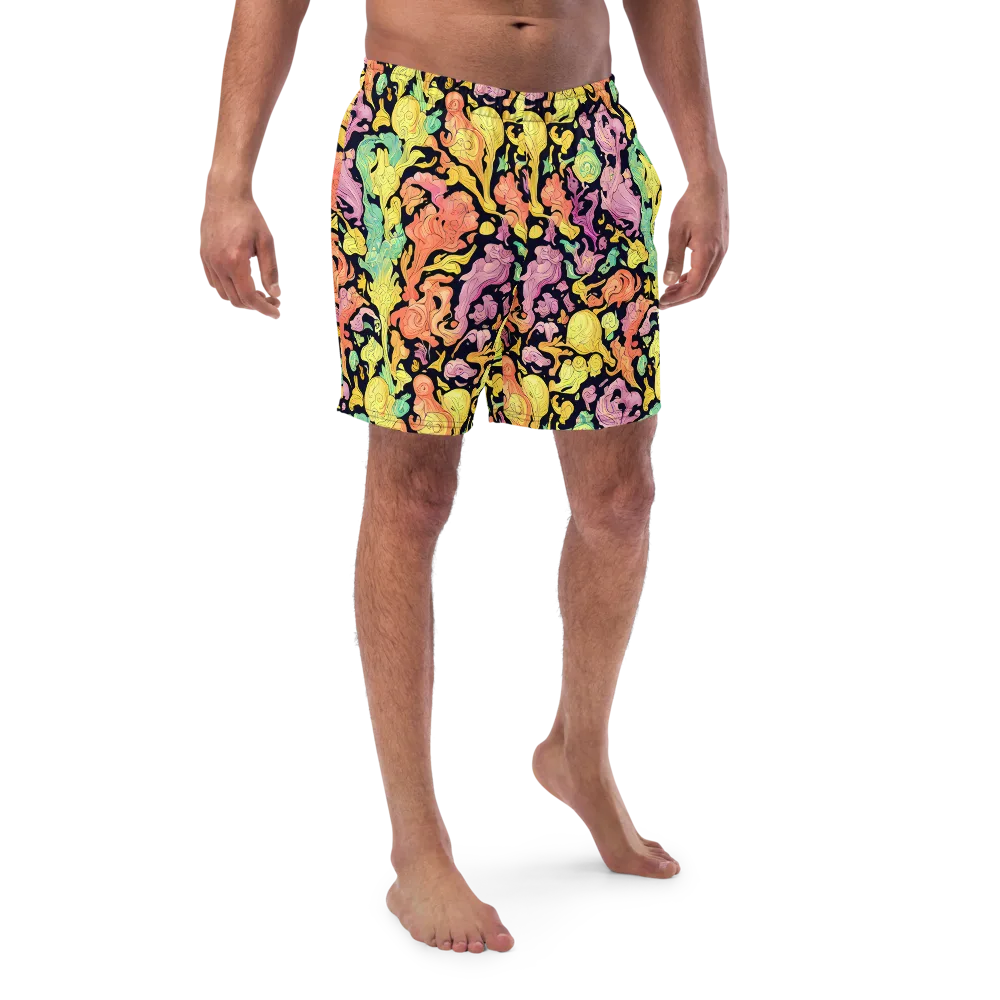 Chromatic Bloom on Swim Trunks — Front
