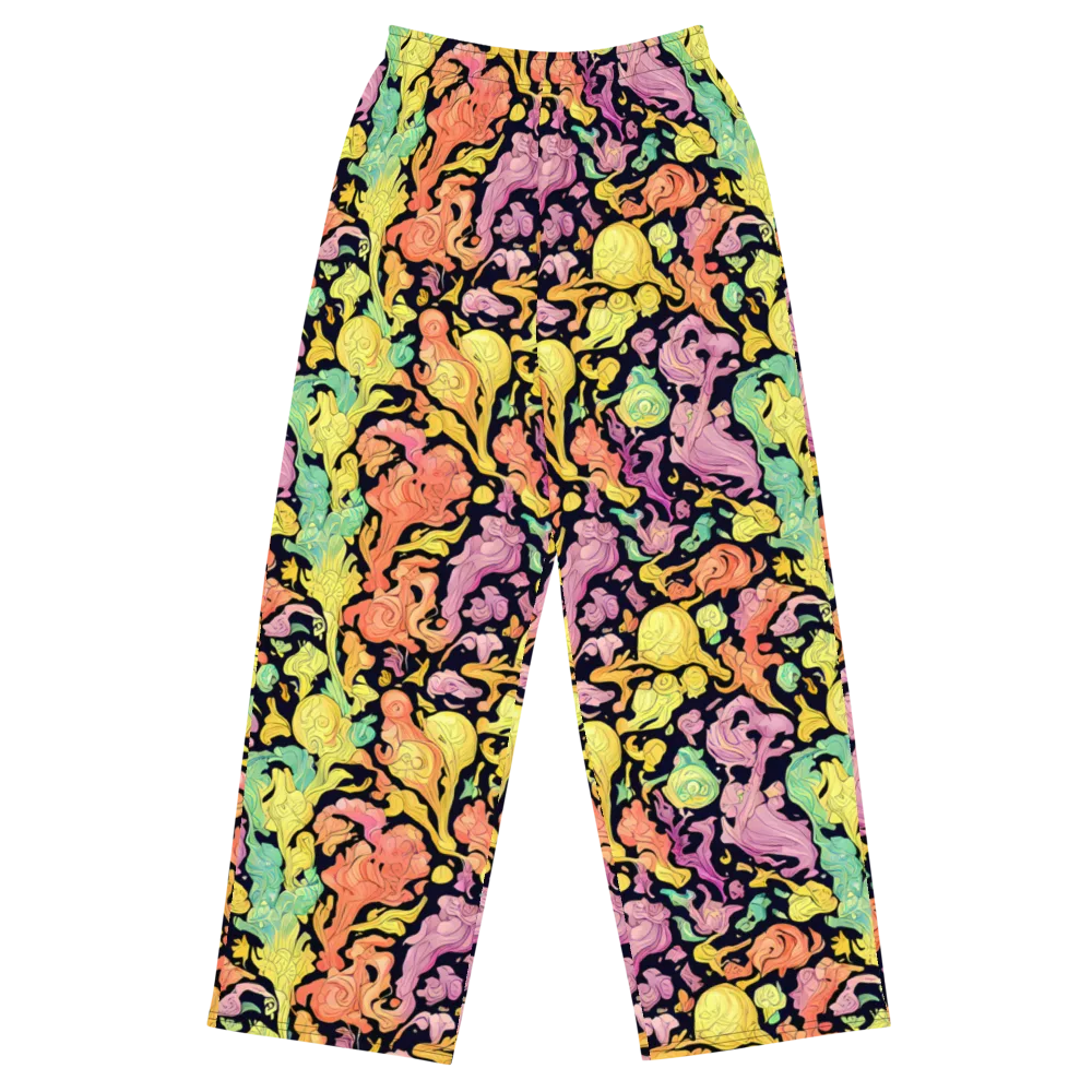 Chromatic Bloom on Wide-Leg Pants — Front