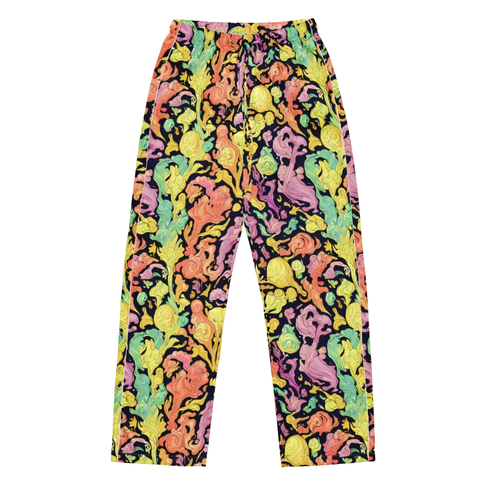 Chromatic Bloom on Women's Pajama Pants — Front