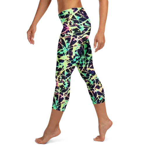 Astral Thicket on a Capri Leggings