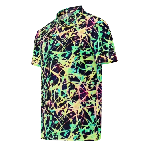 Astral Thicket on a Men's Slim Fit Polo Shirt