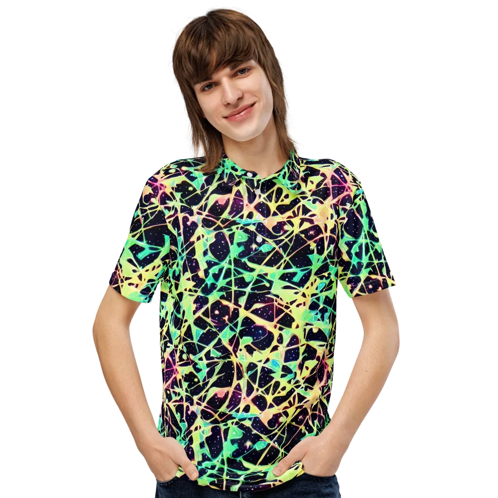 Astral Thicket on Men's Slim Fit Polo Shirt — Front