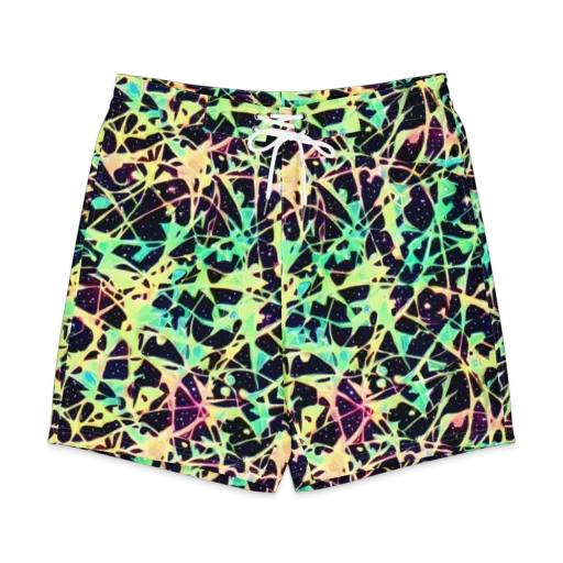 Astral Thicket on a Men's Board Shorts