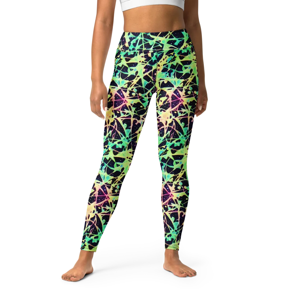 Astral Thicket on Yoga Leggings — Front