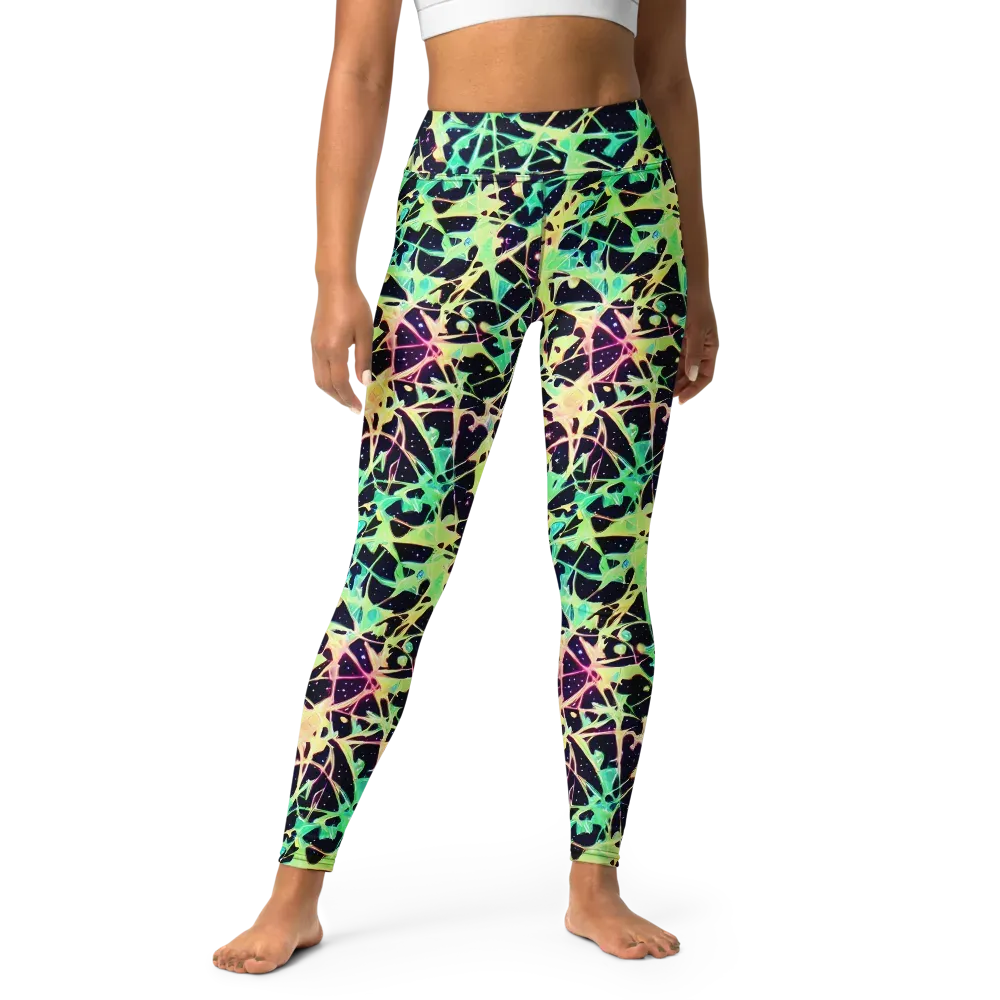 Astral Thicket on Yoga Leggings — Front