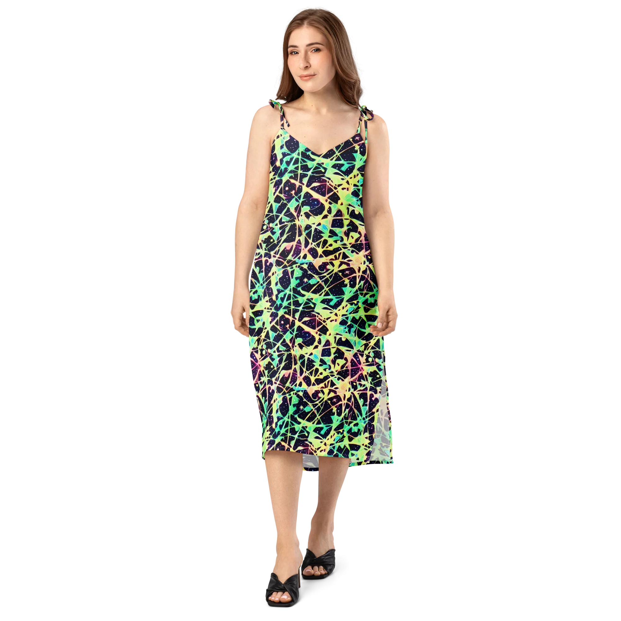 Astral Thicket on Slip Dress — Front