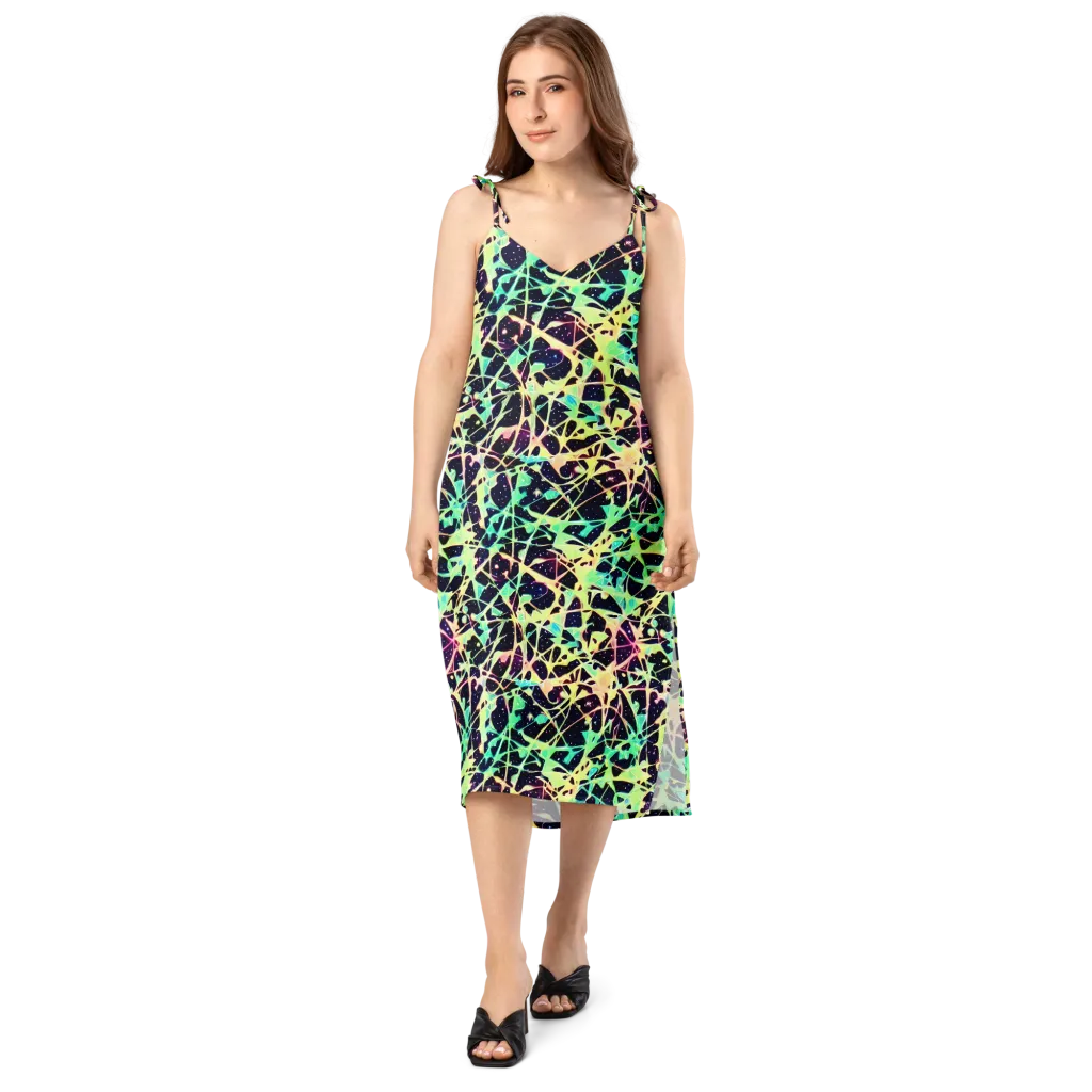 Astral Thicket on Slip Dress — Front