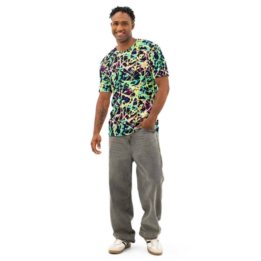 Astral Thicket on Men's Cotton Crew Neck T-Shirt — Front