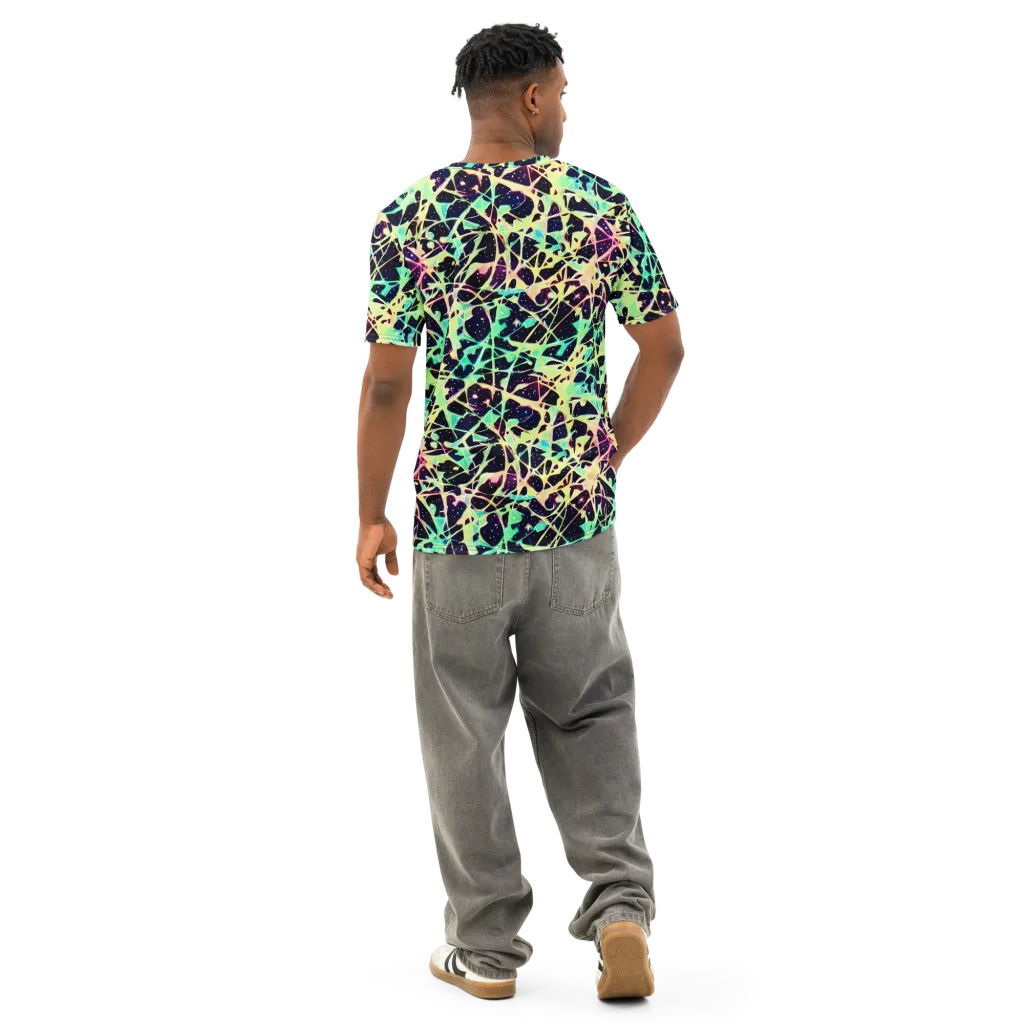 Astral Thicket on Men's Cotton Crew Neck T-Shirt — Back