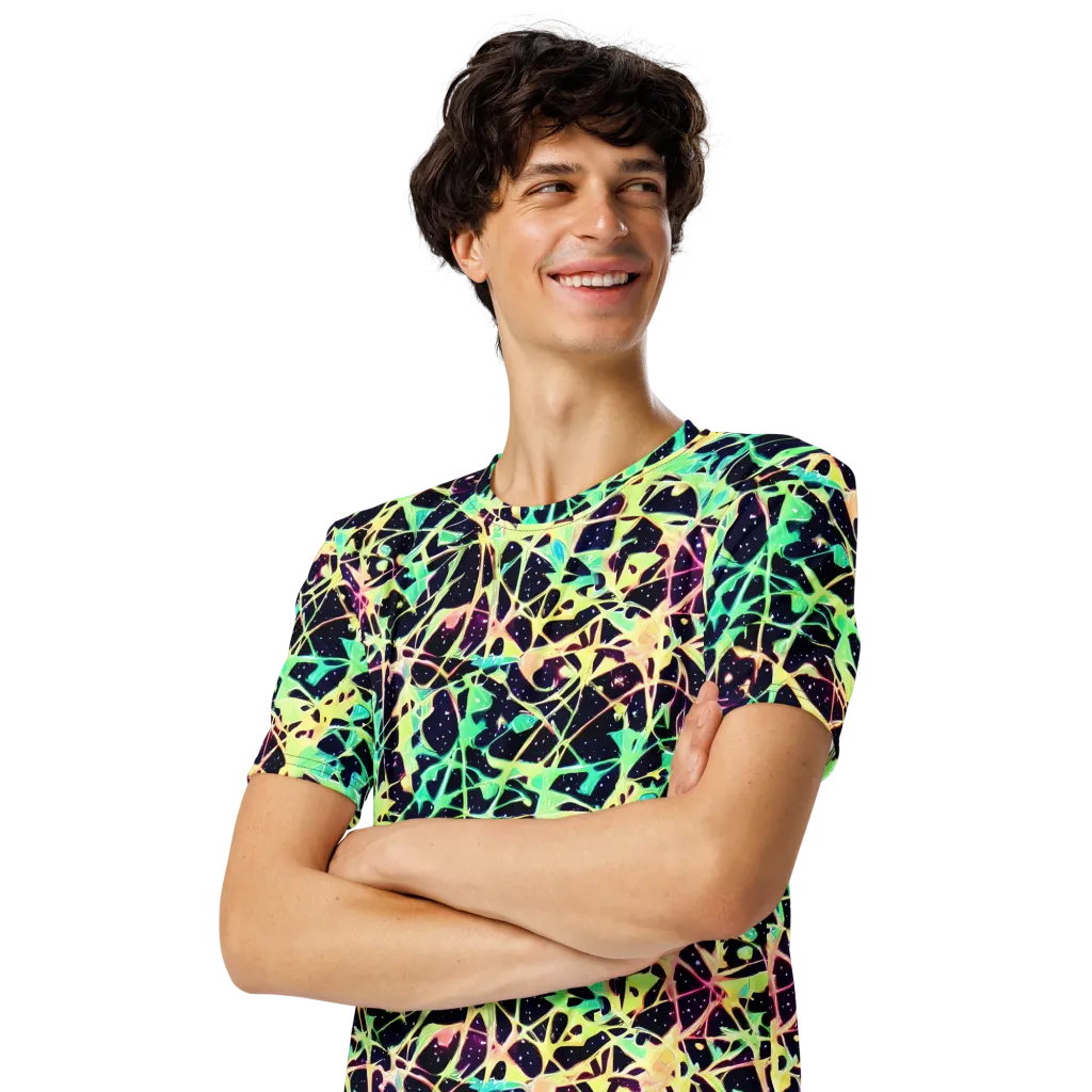 Astral Thicket on Men's Crew Neck T-Shirt — Left Front