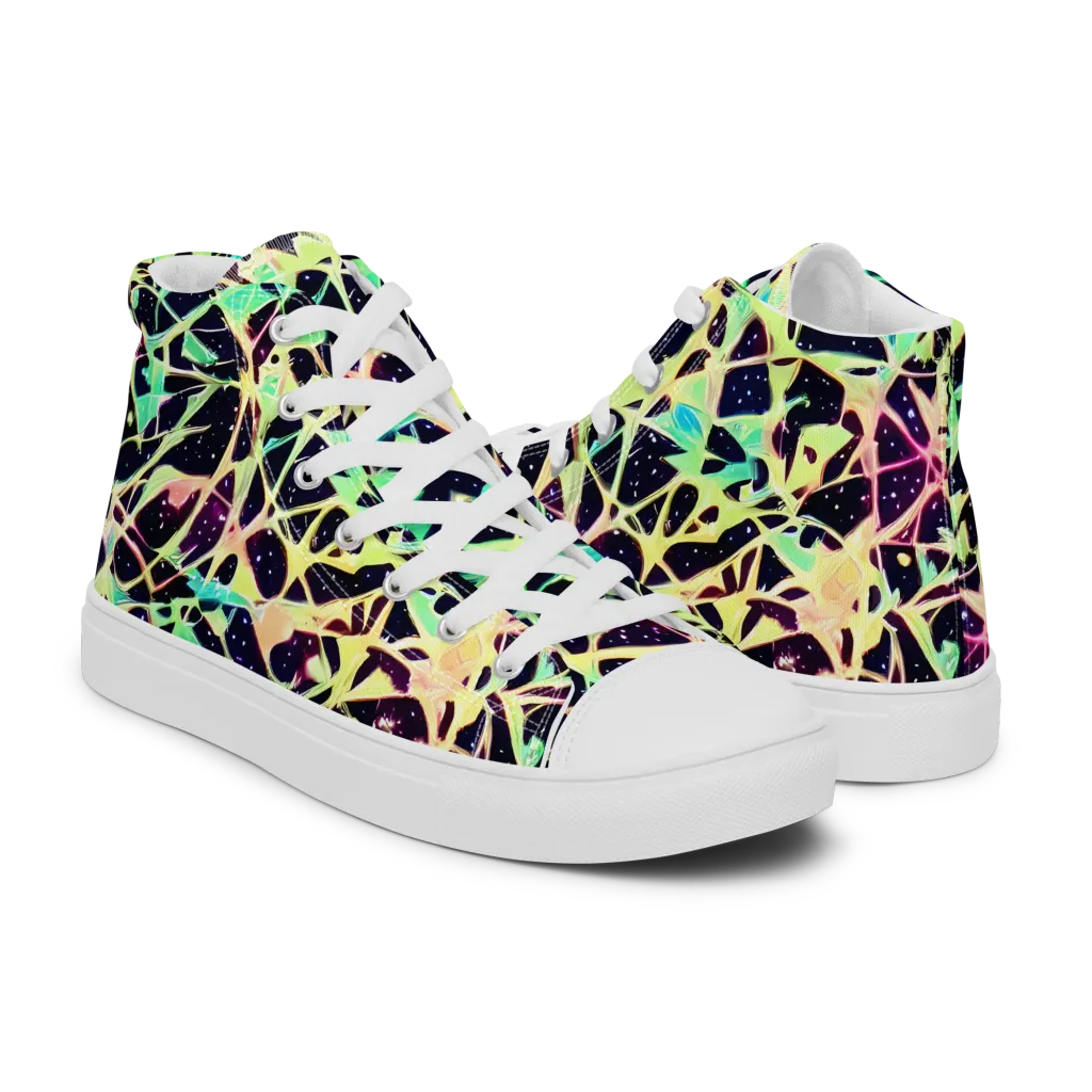 Astral Thicket on Women's High Top Canvas Shoes — Right