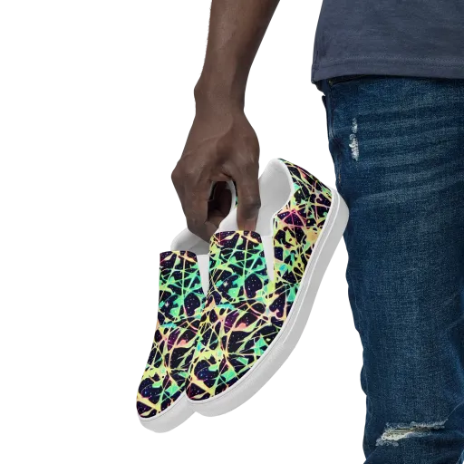 Astral Thicket on a Men's Slip-On Canvas Shoes