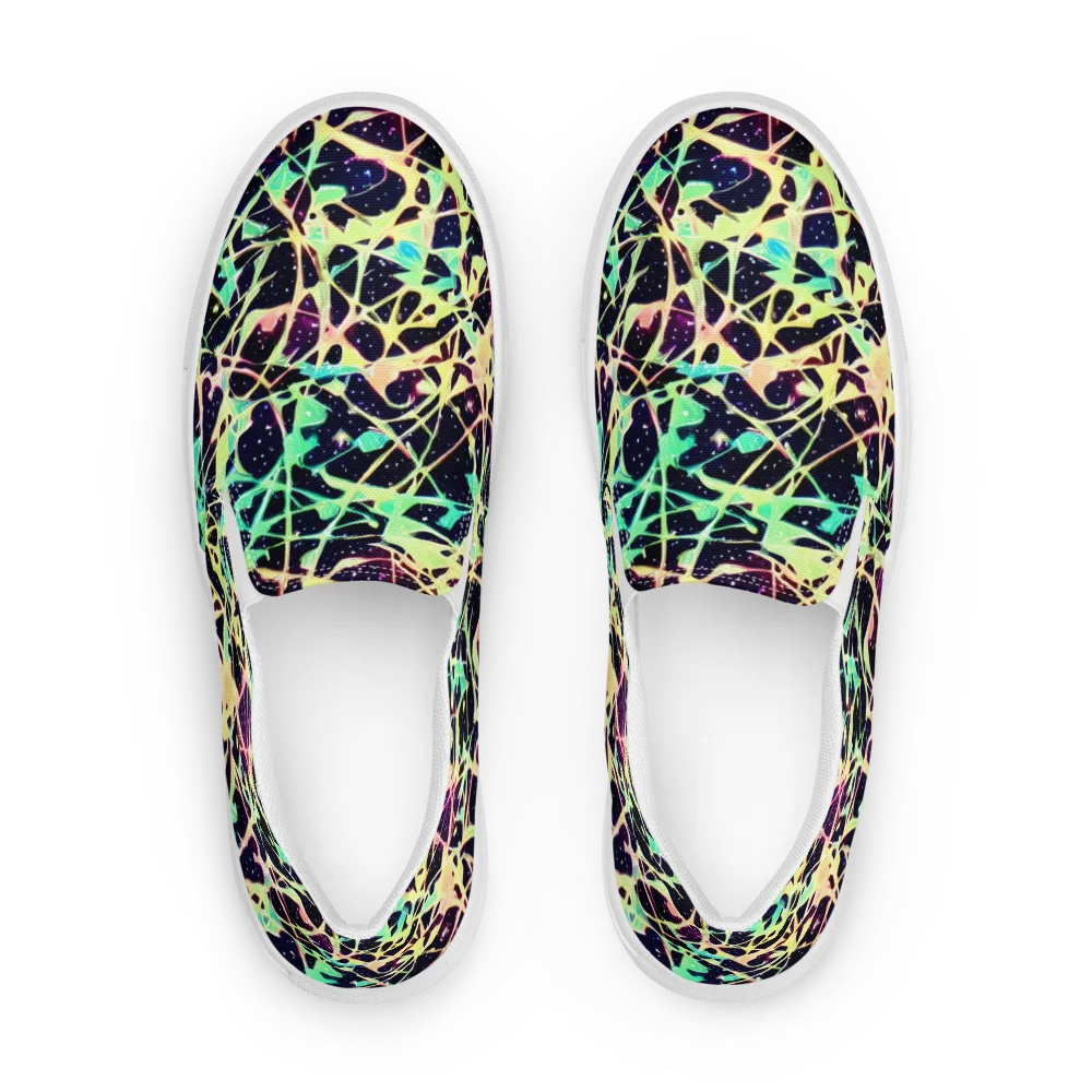 Astral Thicket on Women's Slip-On Canvas Shoes — Front