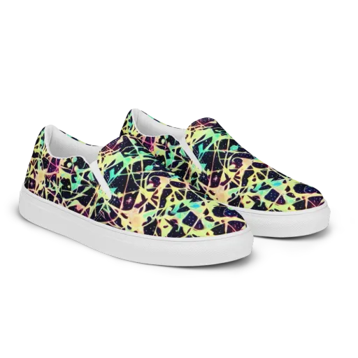 Astral Thicket on a Women's Slip-On Canvas Shoes
