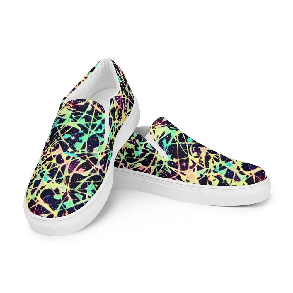 Astral Thicket on Women's Slip-On Canvas Shoes — Left Front