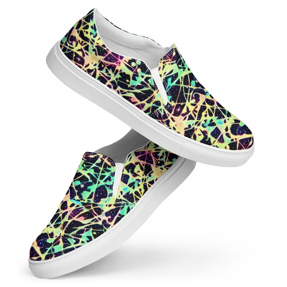 Astral Thicket on Women's Slip-On Canvas Shoes — Front