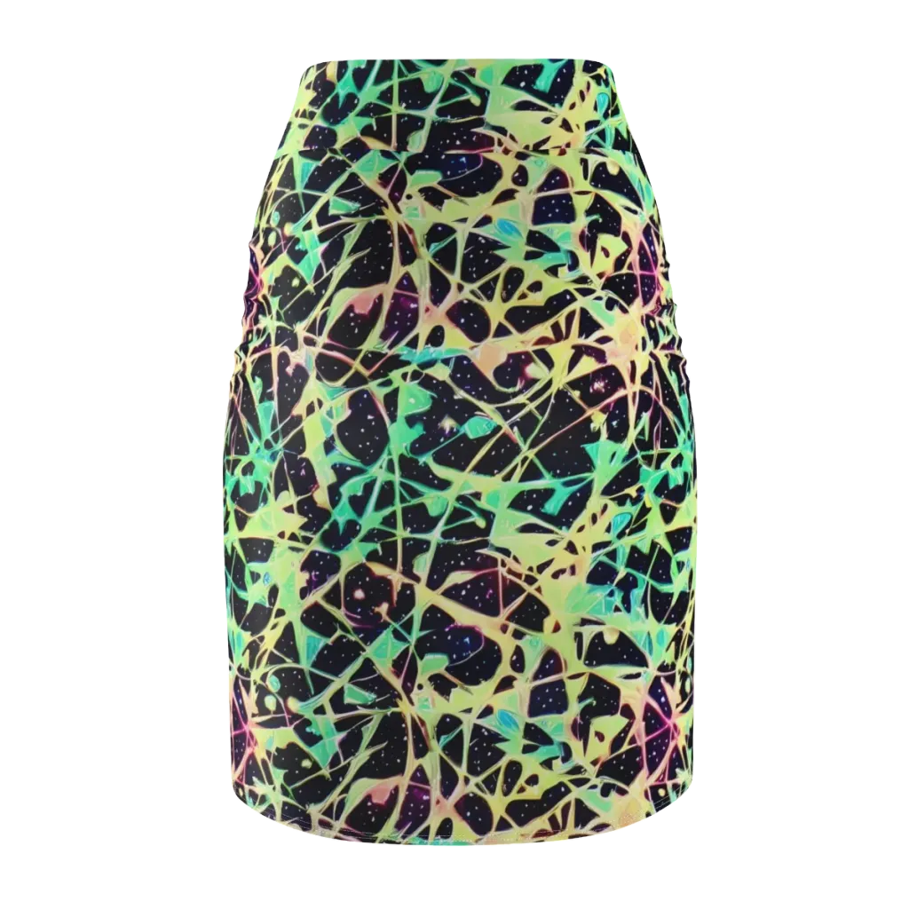 Astral Thicket on Pencil Skirt — Back