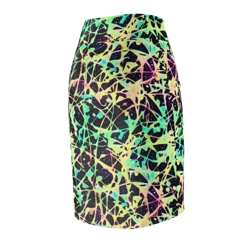 Astral Thicket on Pencil Skirt — Back Side