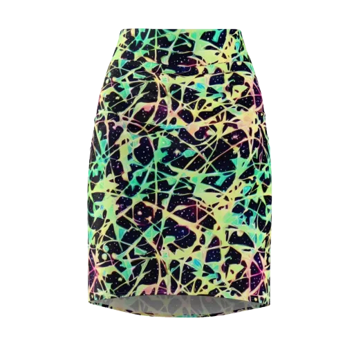 Astral Thicket on a Pencil Skirt