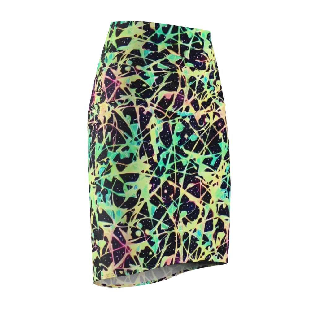 Astral Thicket on Pencil Skirt — Front Side