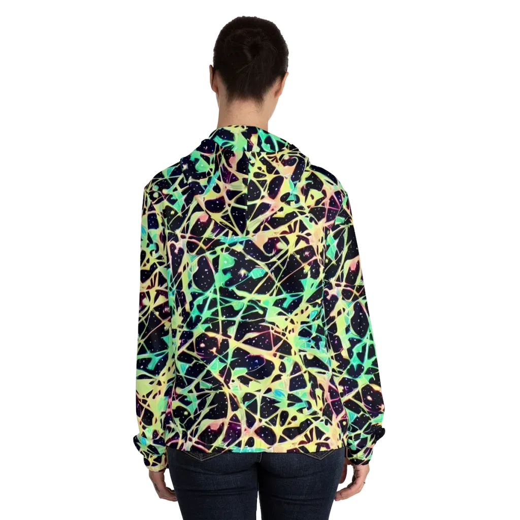 Astral Thicket on Women's Full-Zip Hoodie — Back On Person