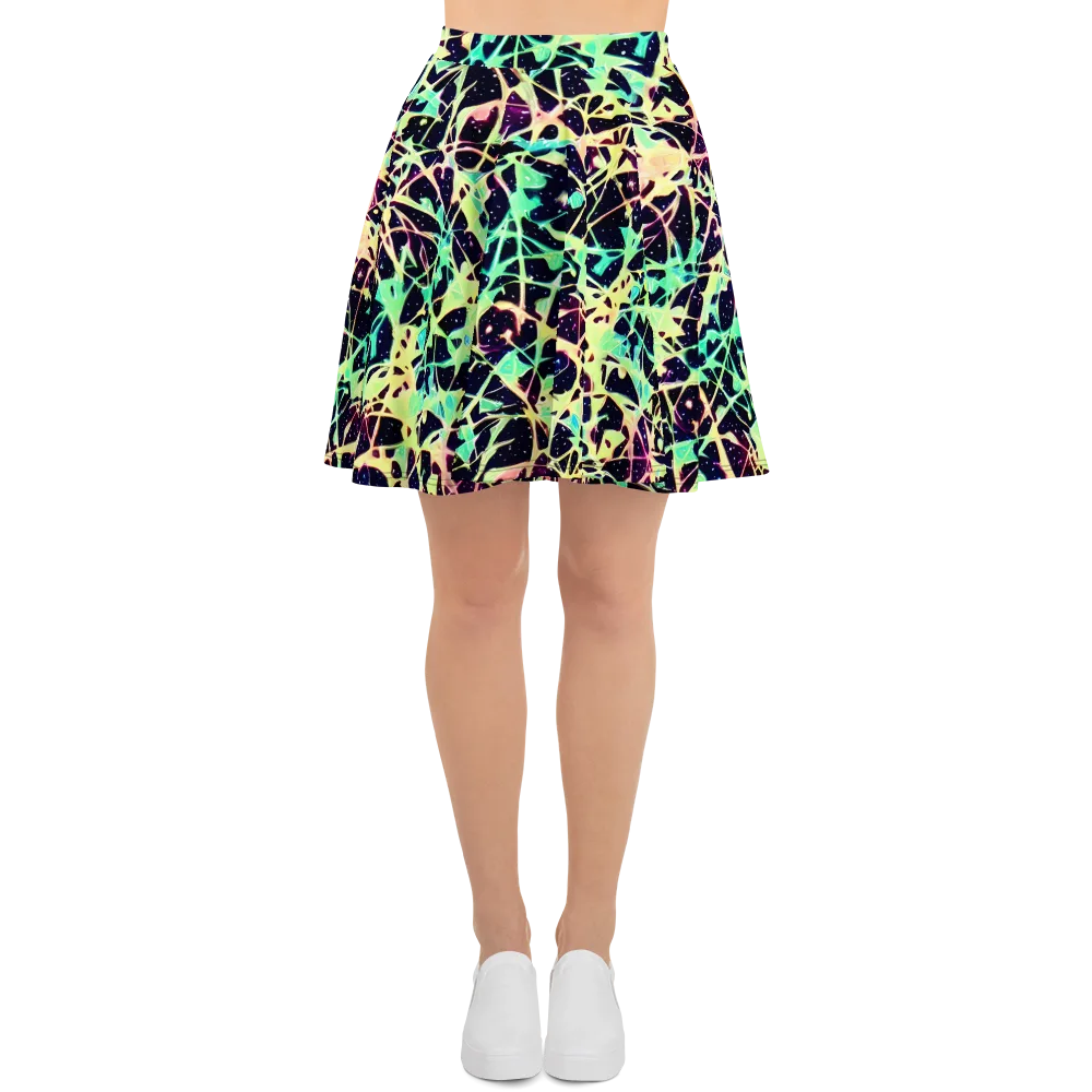 Astral Thicket on Skater Skirt — Front