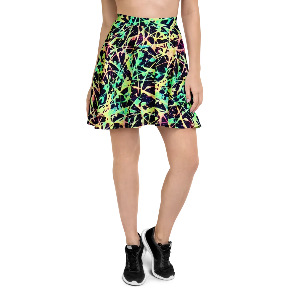Astral Thicket on Skater Skirt — Front