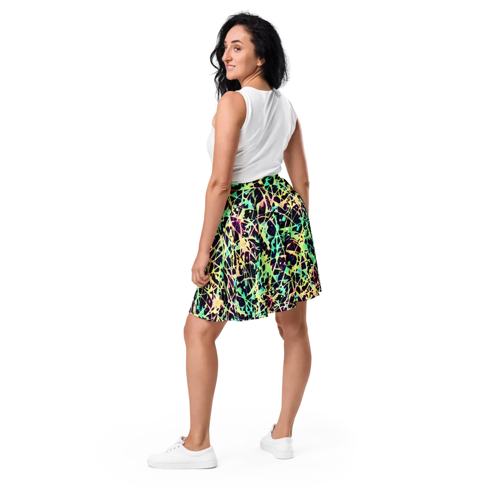 Astral Thicket on Skater Skirt — Back