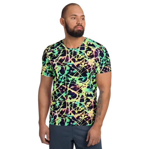 Astral Thicket on a Men's Athletic T-Shirt