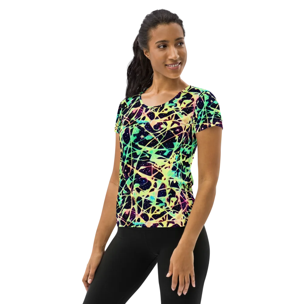 Astral Thicket on Women's Athletic T-Shirt — Left