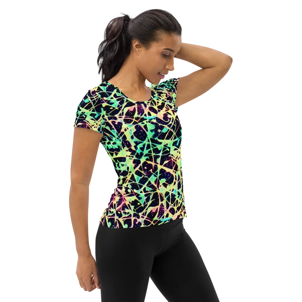 Astral Thicket on Women's Athletic T-Shirt — Right