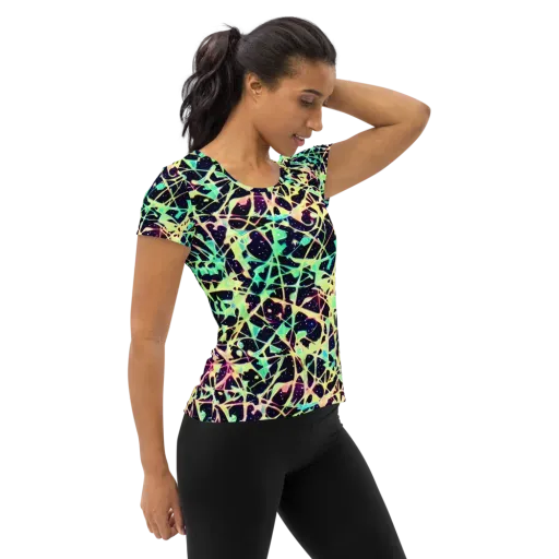Astral Thicket on a Women's Athletic T-Shirt