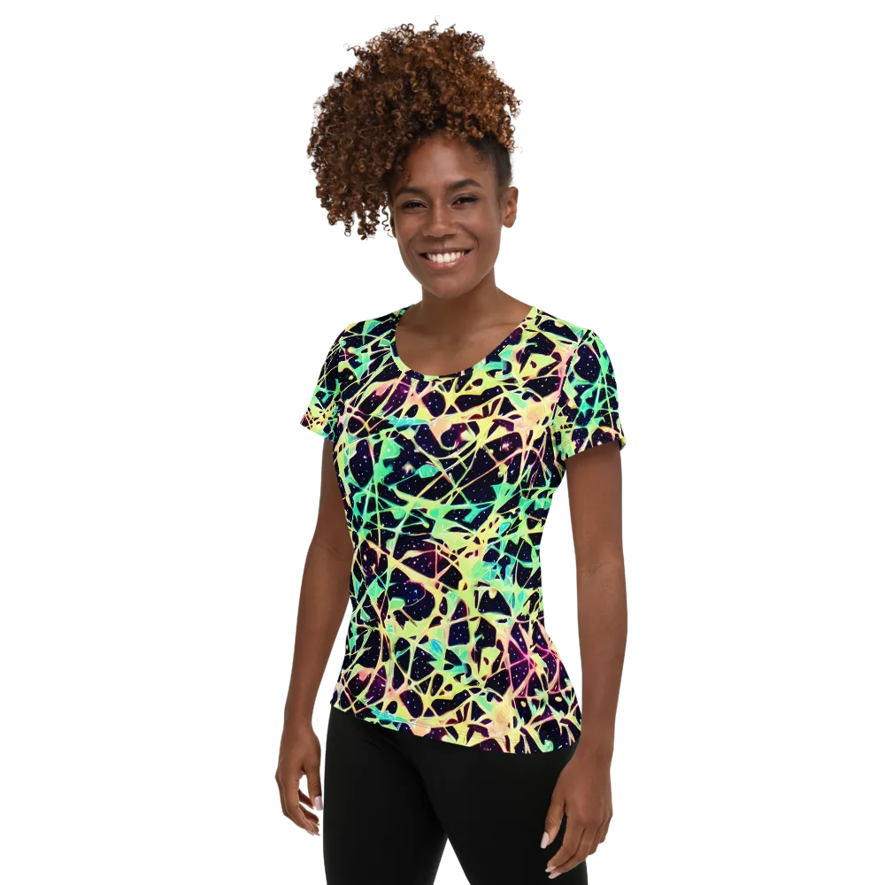 Astral Thicket on Women's Athletic T-Shirt — Left