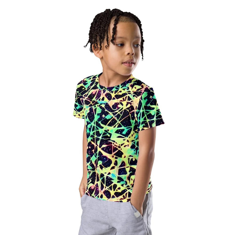 Astral Thicket on Kids Crew Neck T-Shirt — Left Front