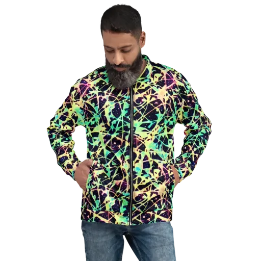 Astral Thicket on a Bomber Jacket