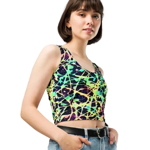 Astral Thicket on a Crop Top