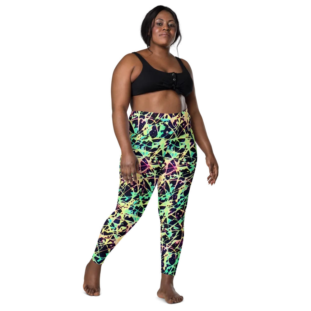 Astral Thicket on Leggings with Pockets — Front
